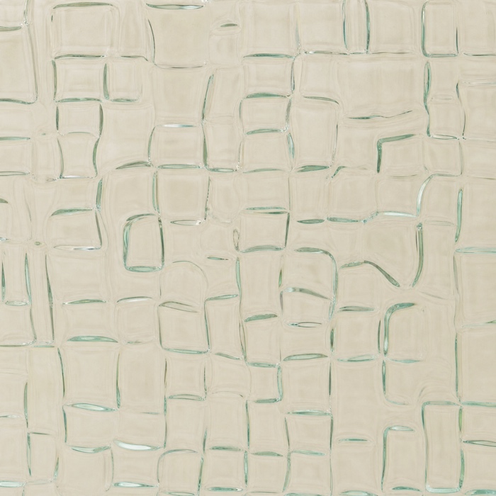 X16 · thick clear glass (green in the section)