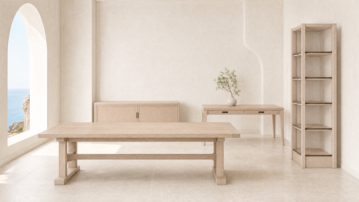 Keel — a pale oak spine surfacing at bow and stern.