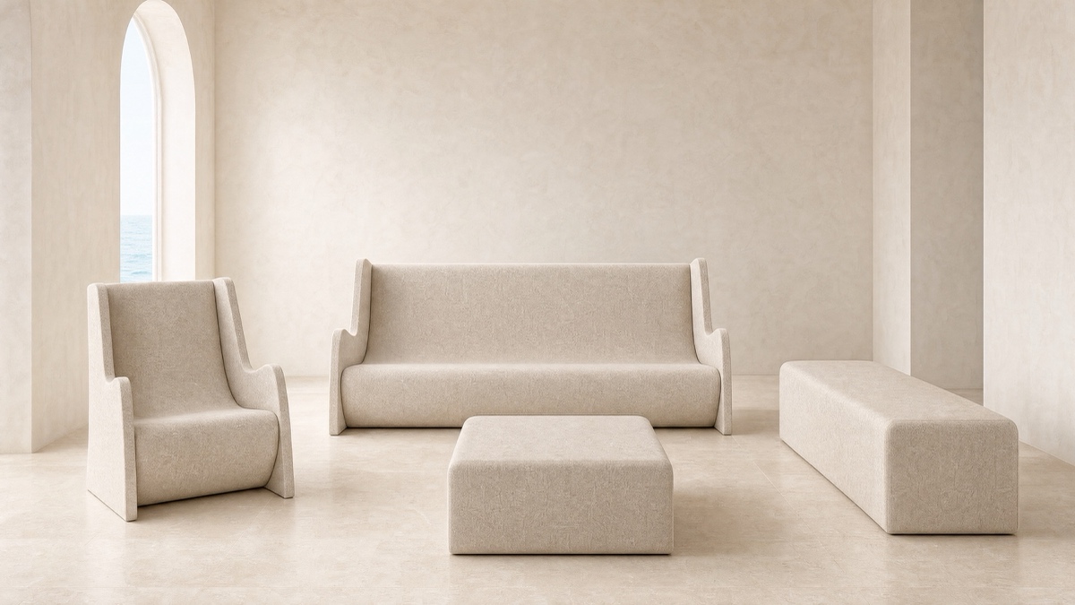 Mute — inch-thick felt with plain cut edges.