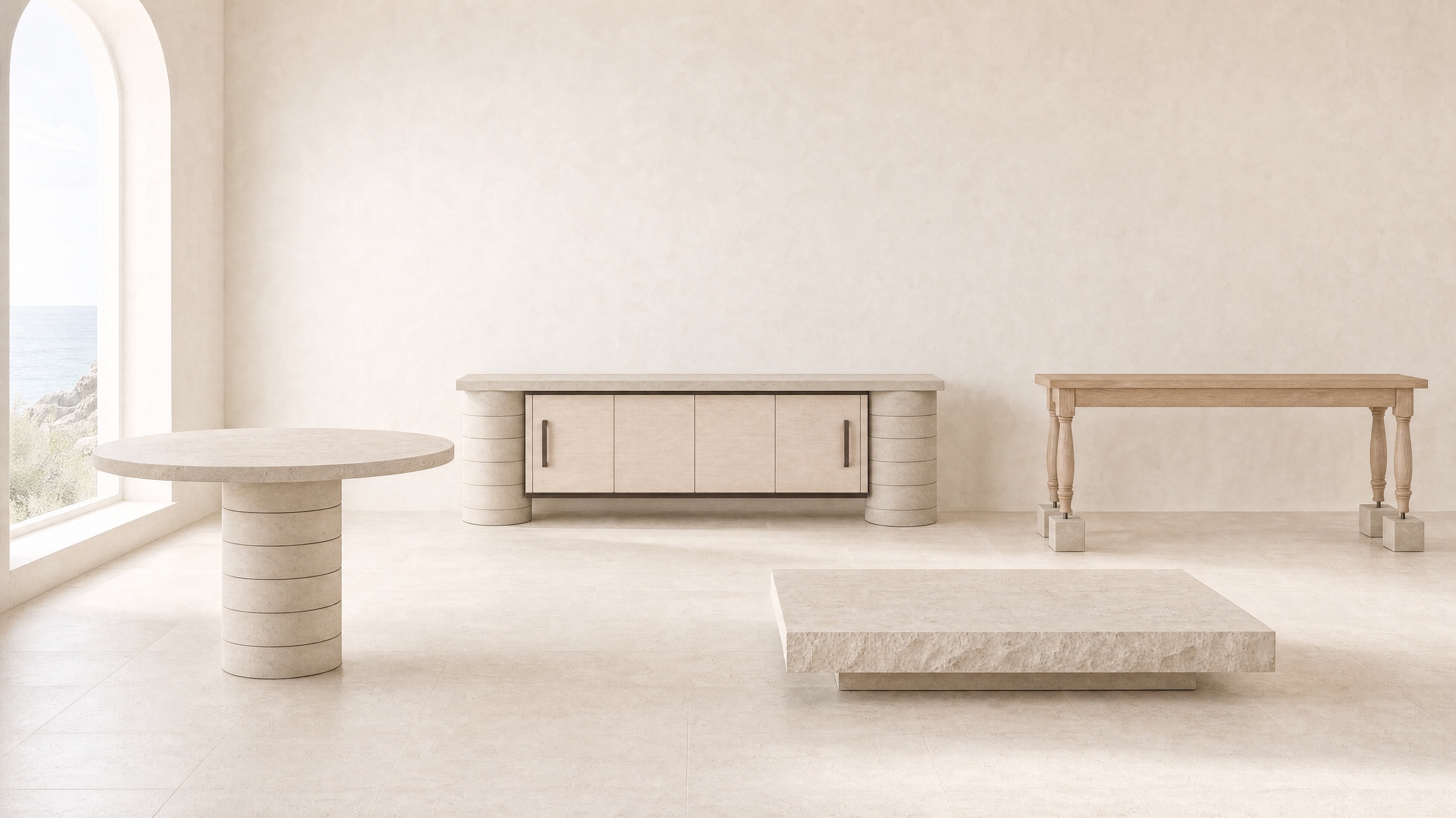 Riven pieces at Wrenhurst.