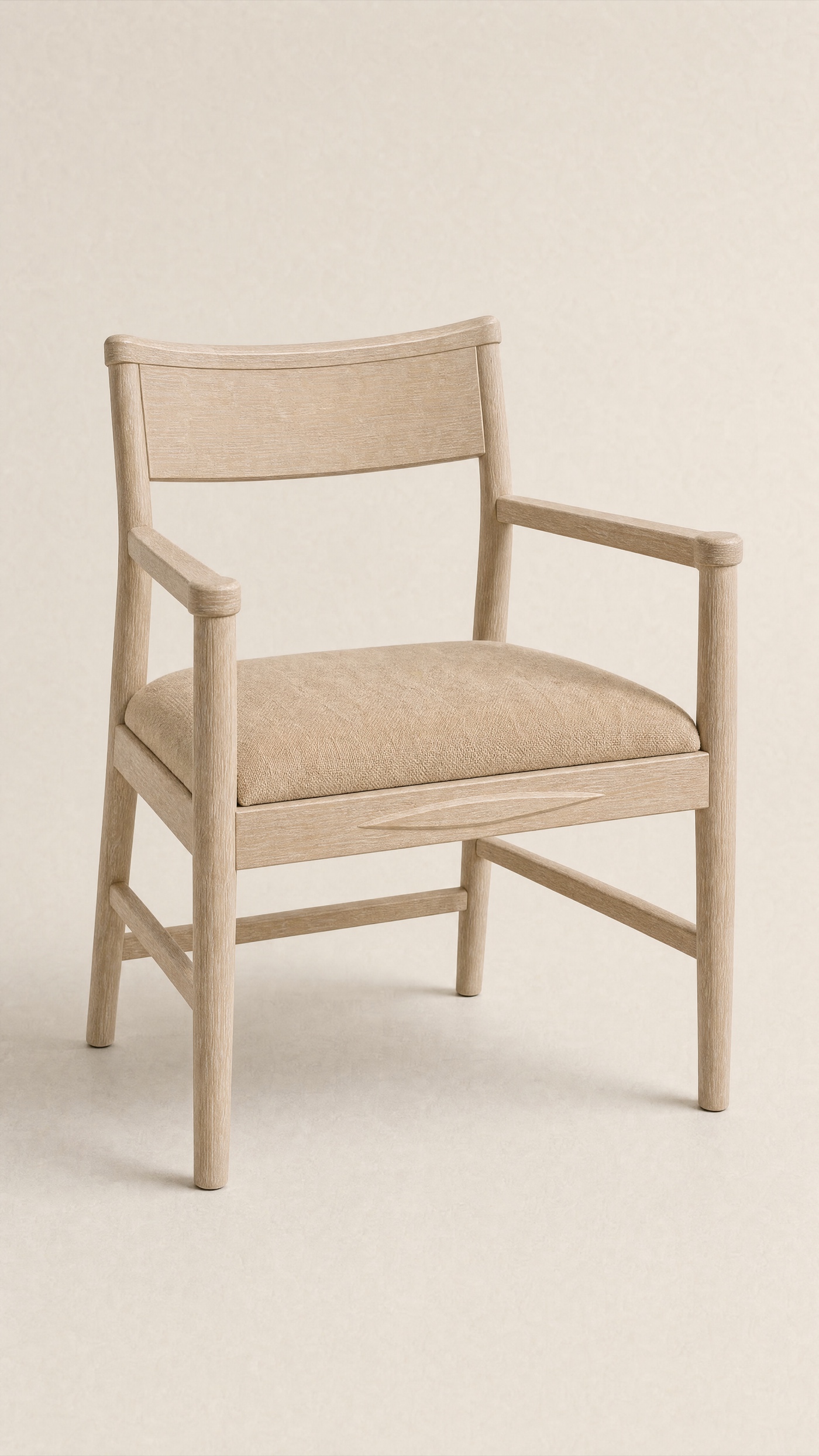 Keel Arm Chair — three-quarter.