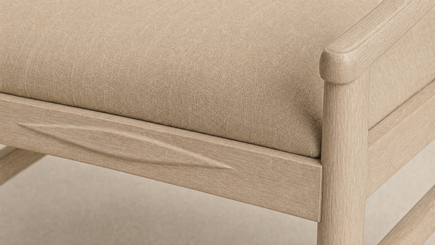 Keel Arm Chair — the seam.
