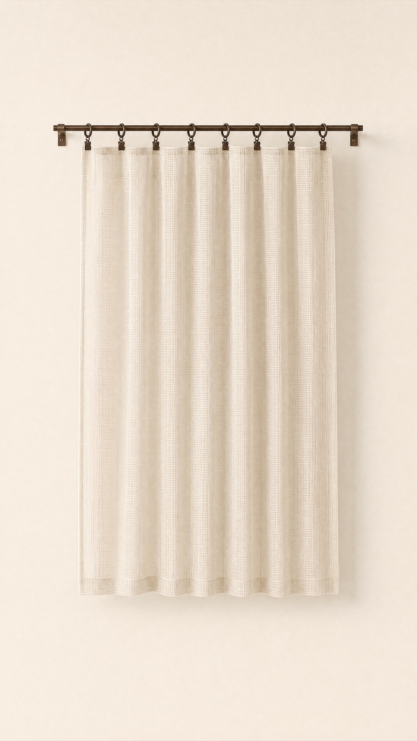 Bay Café Curtain — the full studio frame.