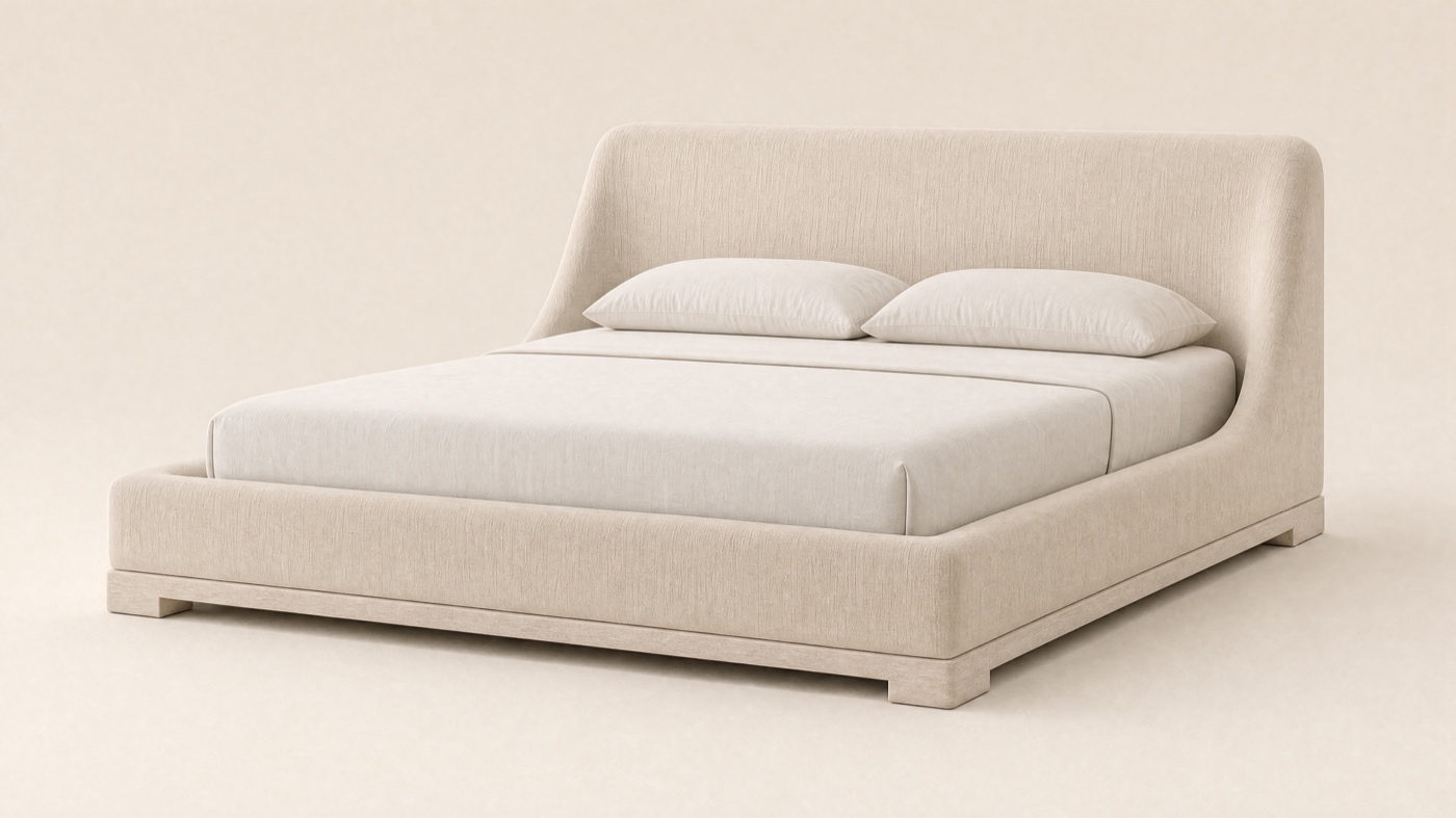 Cove Bed — three-quarter.