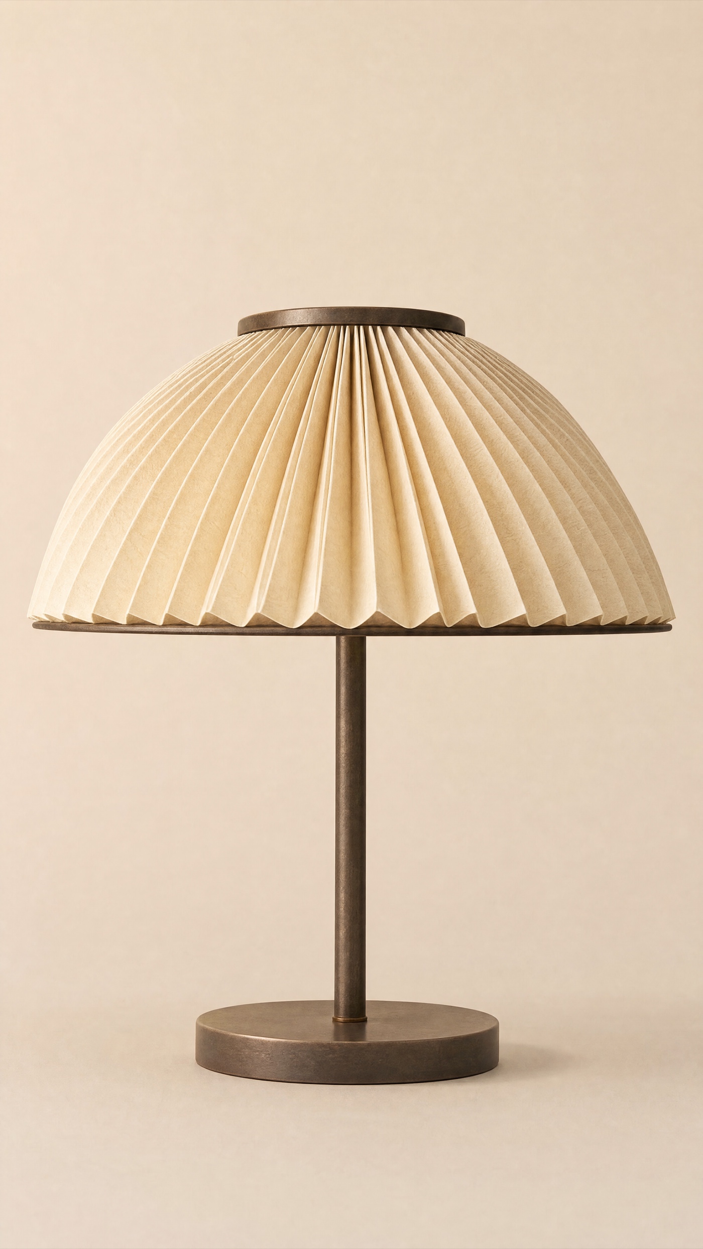 Fanfold Lamp — the full studio frame.