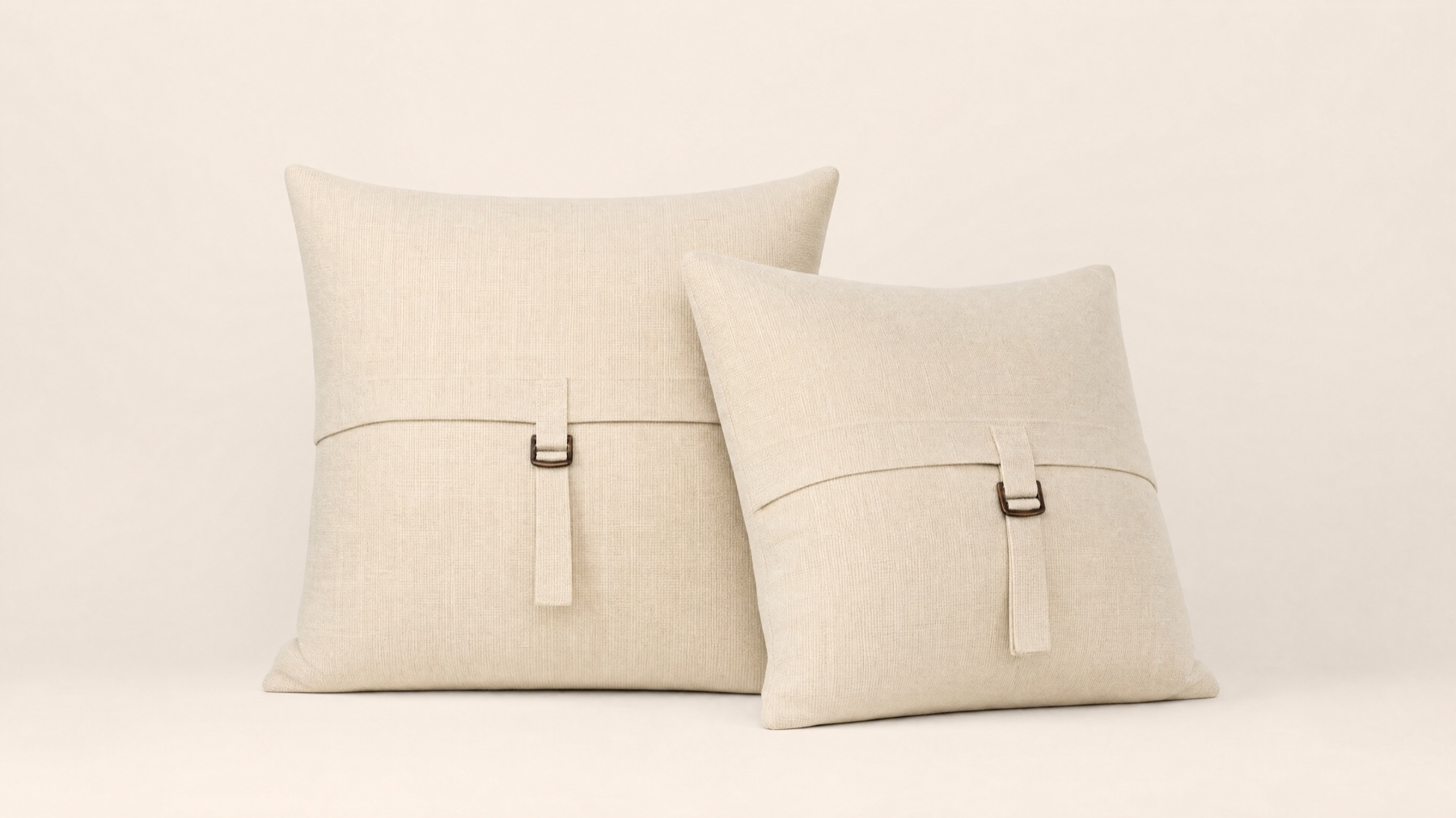 Buckle-Back Pillow Pair