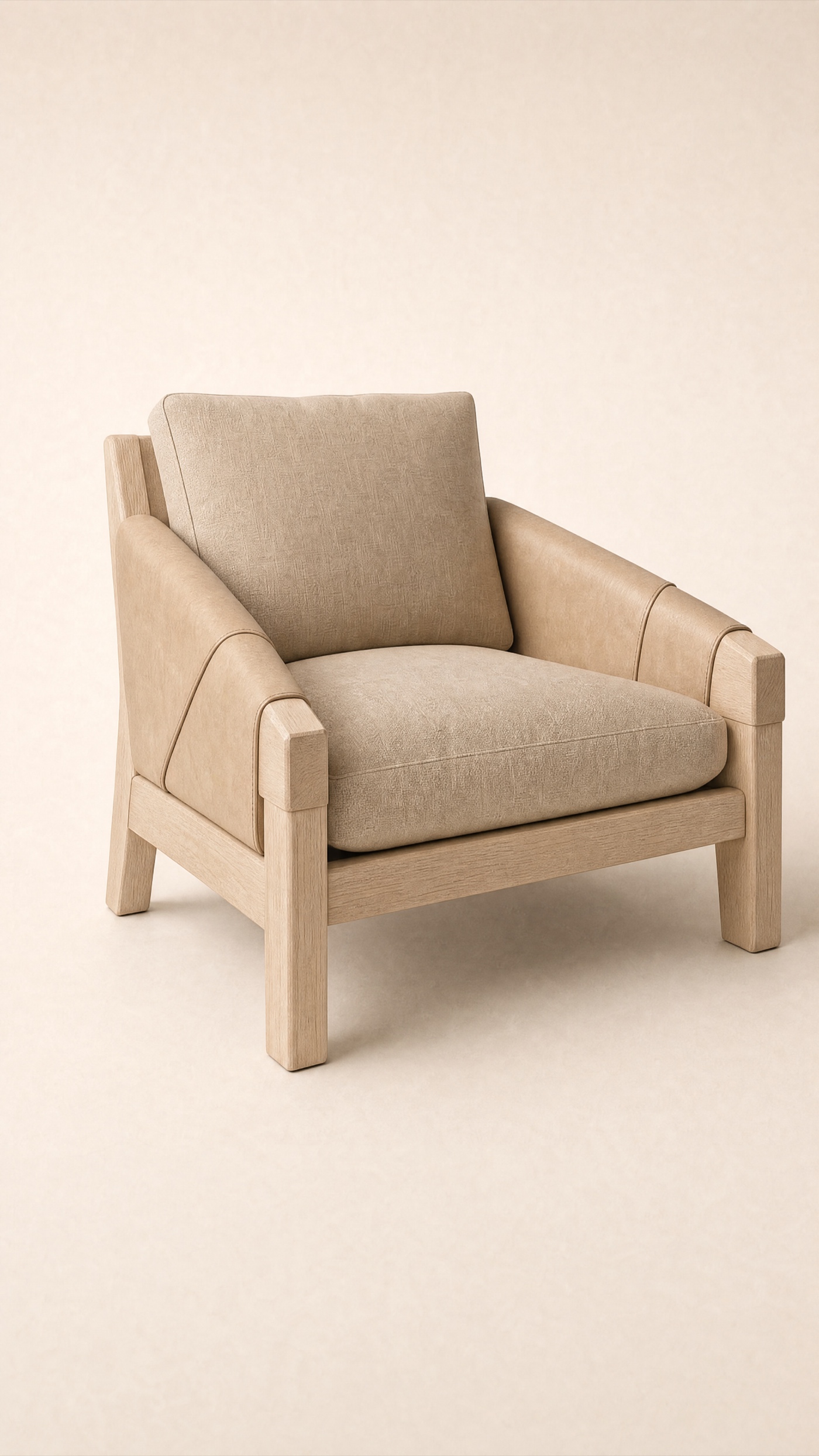Wax Club Chair — three-quarter.