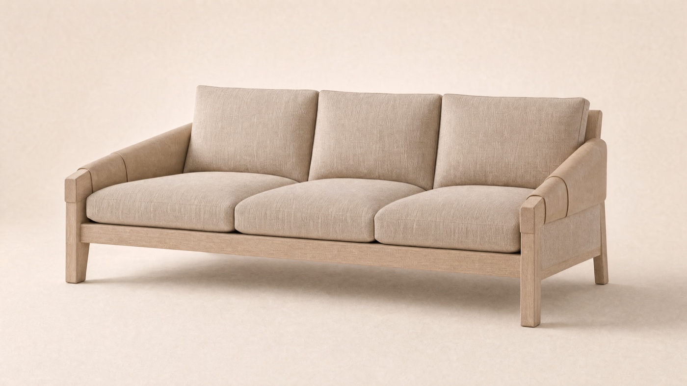 Wax Sofa — three-quarter.