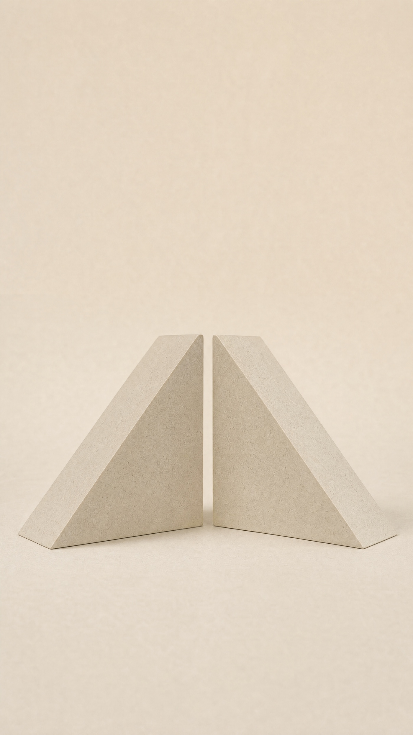 Wedge Bookends — the full studio frame.