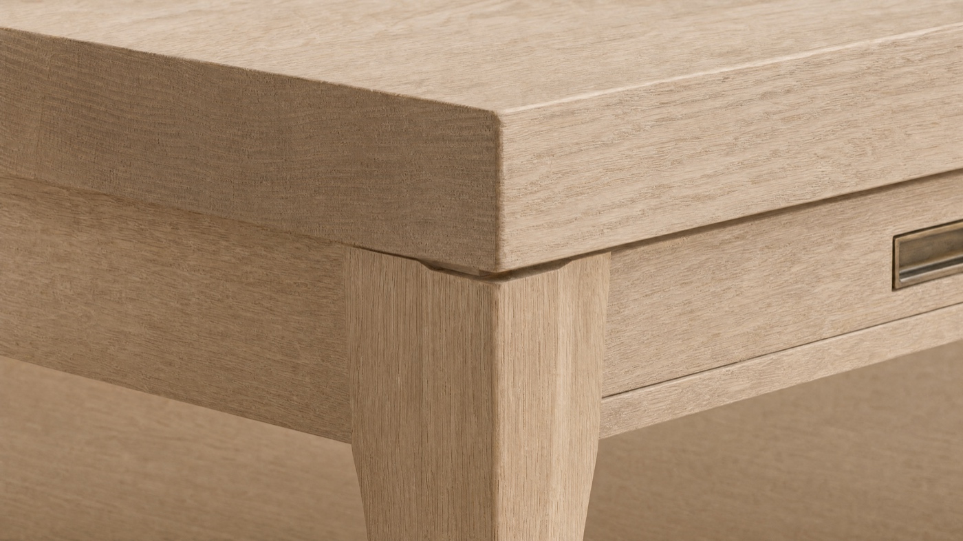 Scarf Desk — the leg.