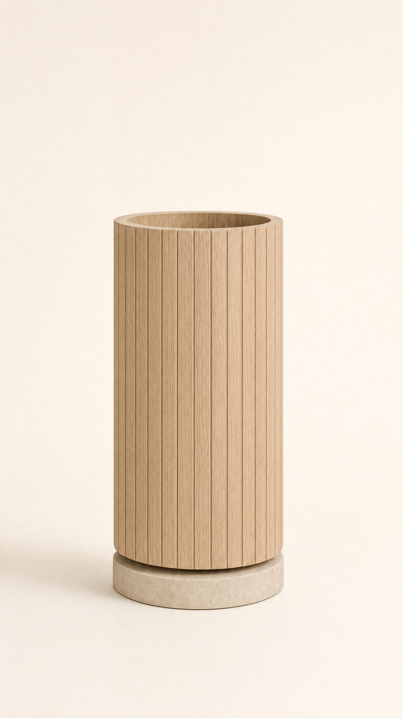 Threshold Umbrella Stand — the full studio frame.