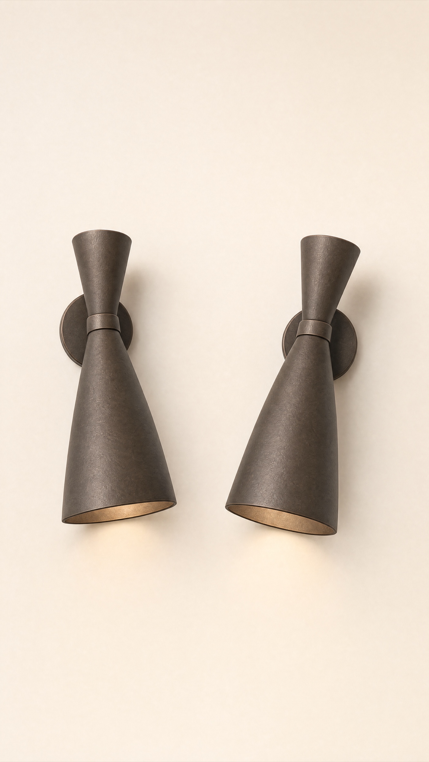 Jigger Sconce — the full studio frame.
