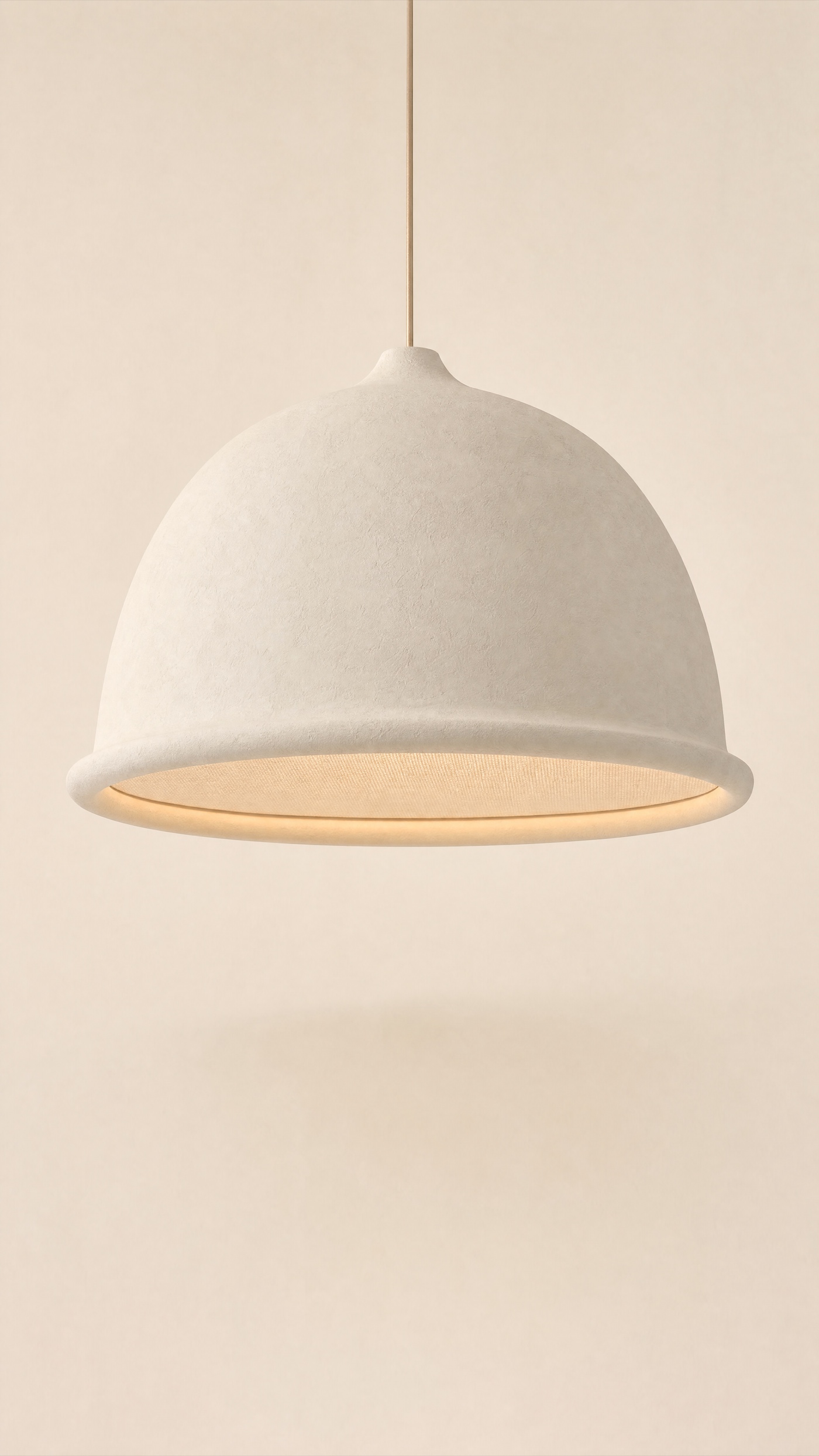 Kiln Pendant — the full studio frame.