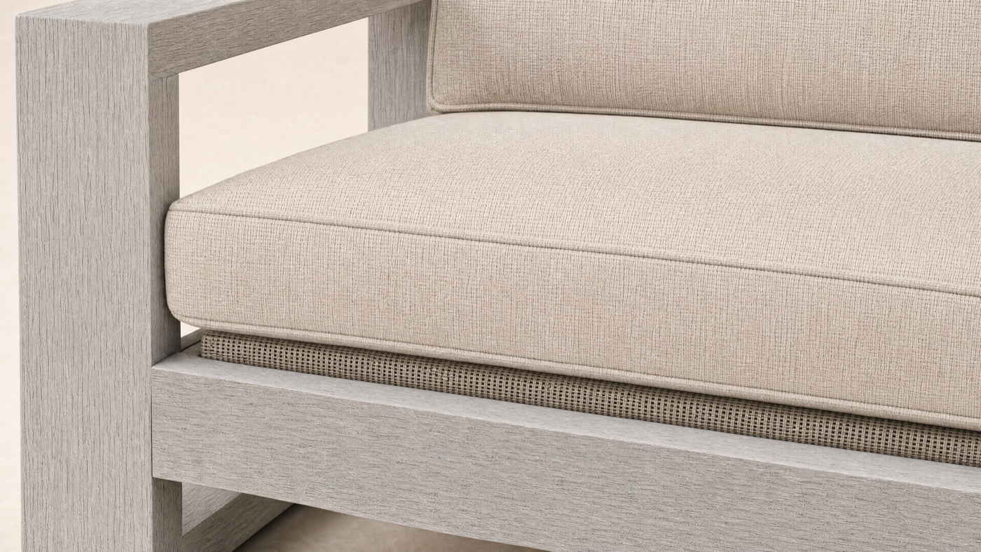 Tide Sofa — the seam.