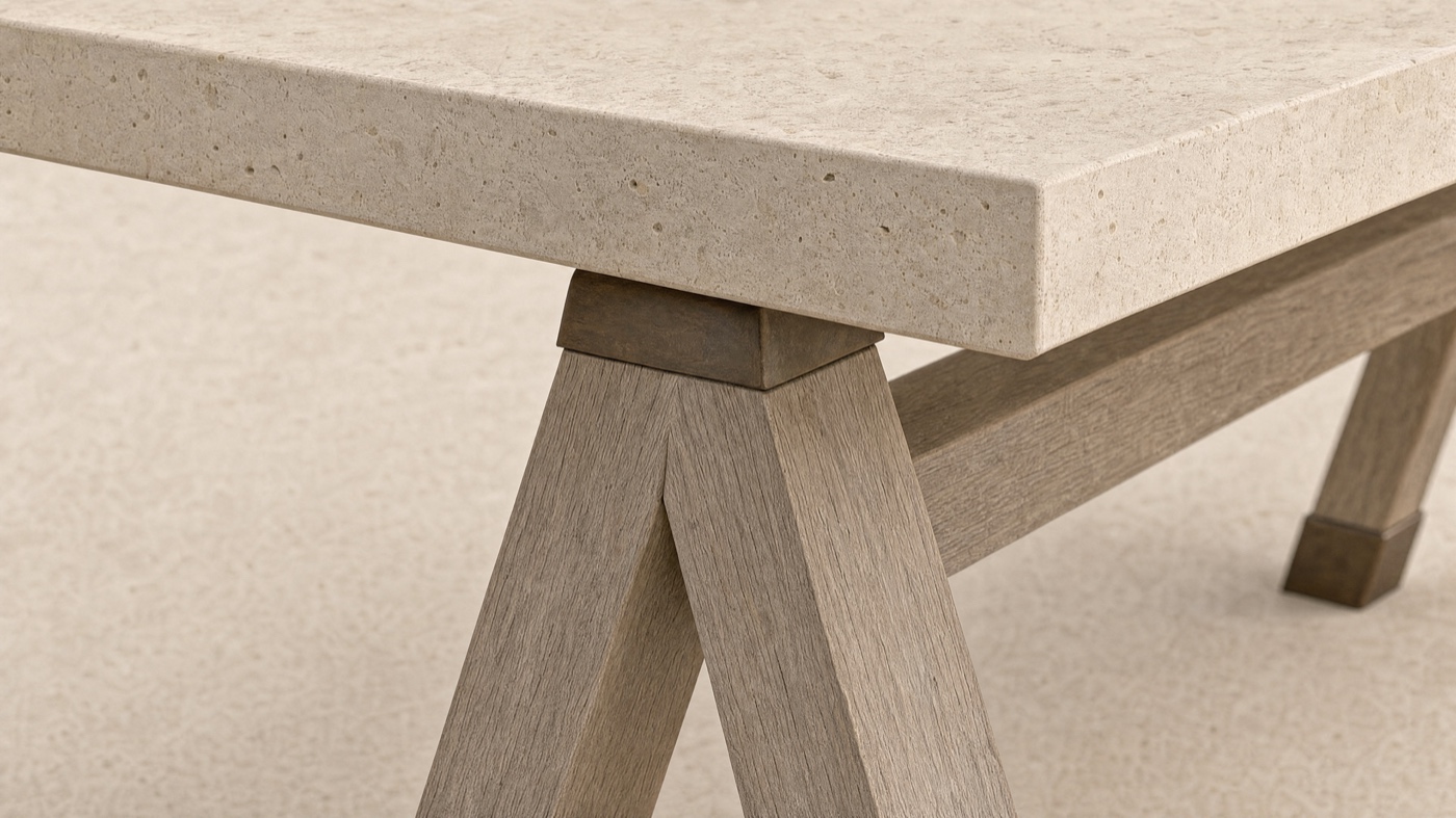 Trestle Table — the signature.