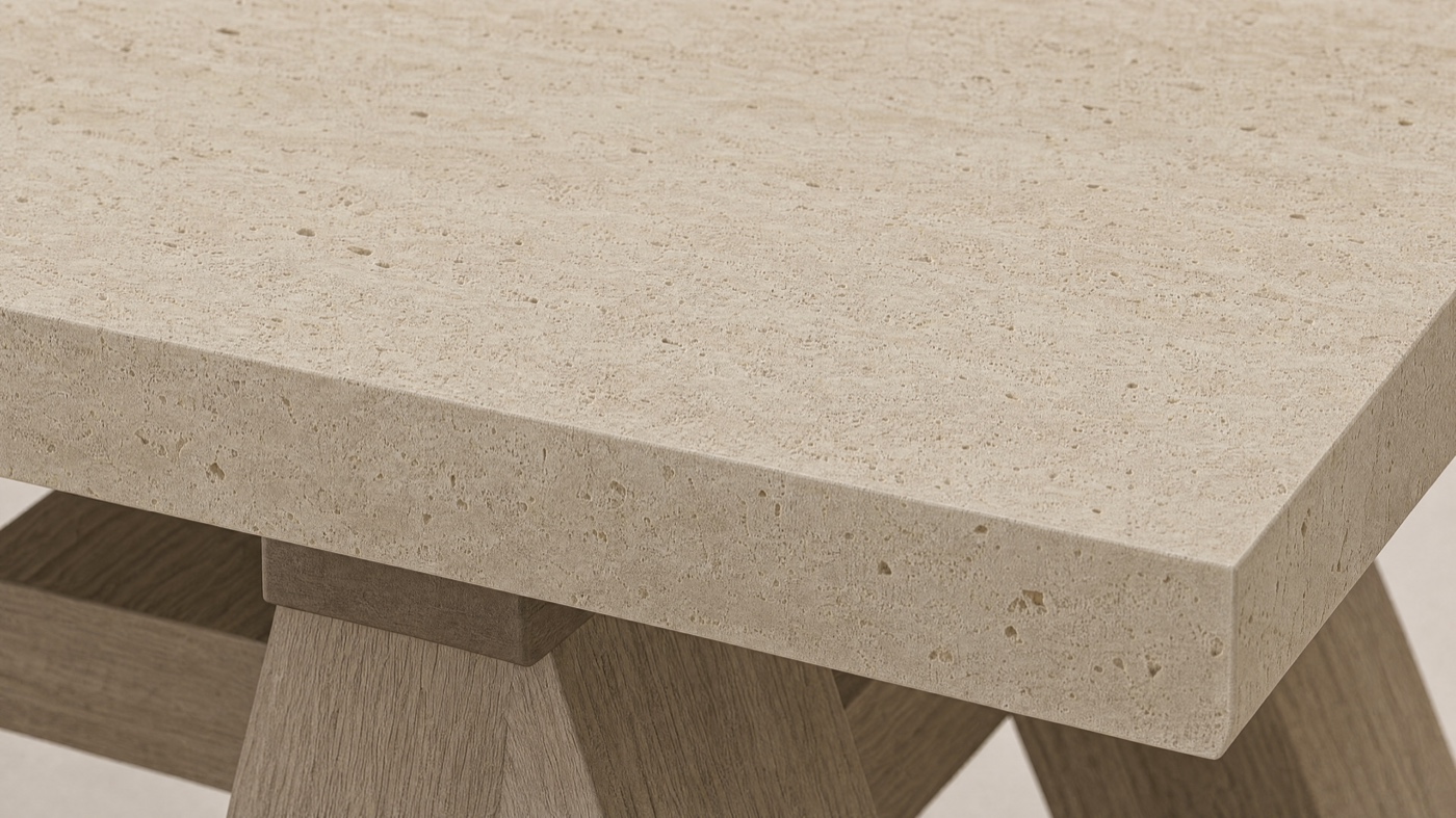 Trestle Table — the top.