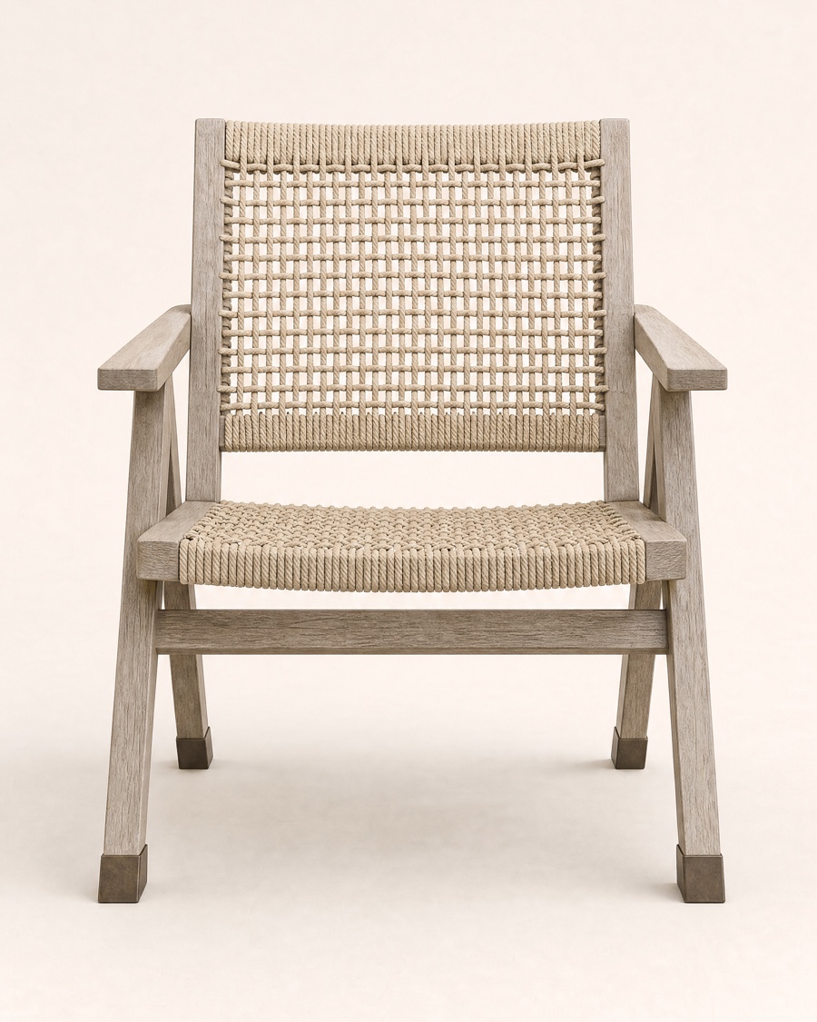 Trestle Arm Chair