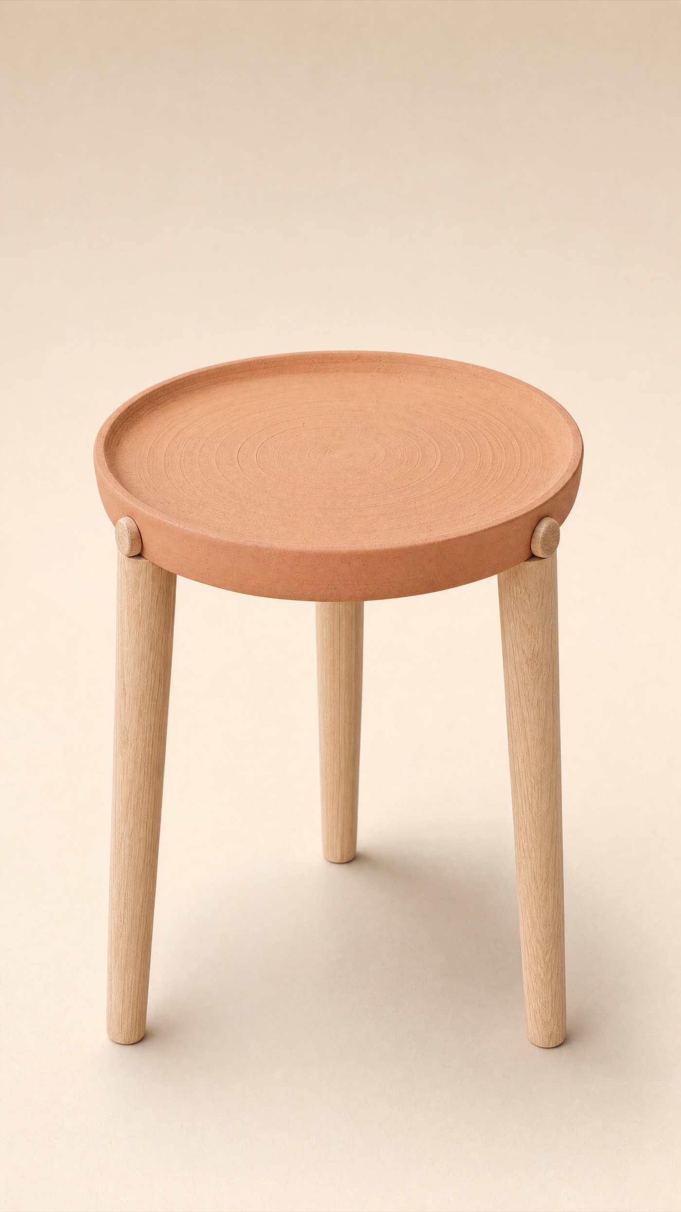 Saucer Side Table — the full studio frame.