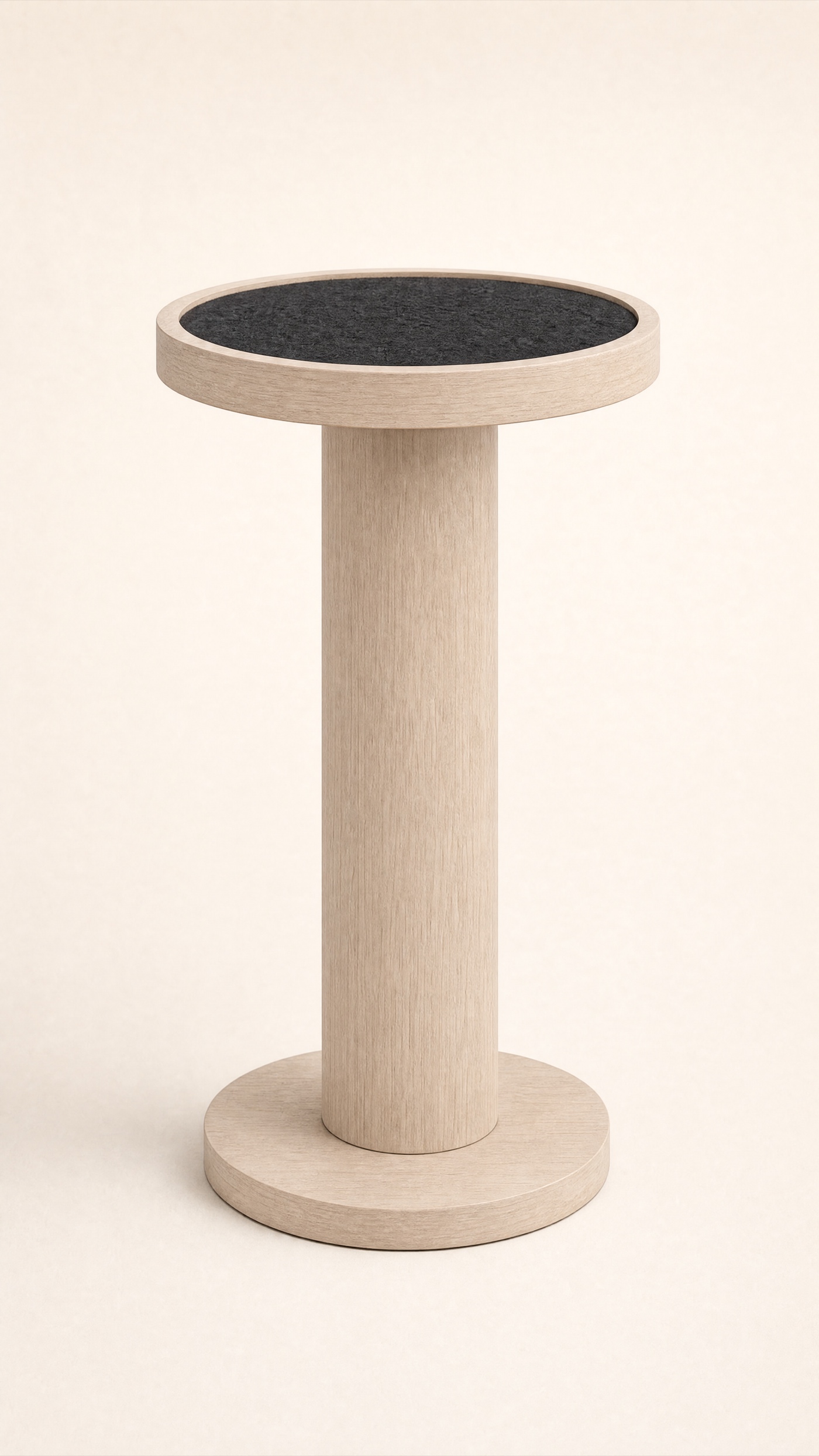 Felt Drinks Perch — the full studio frame.