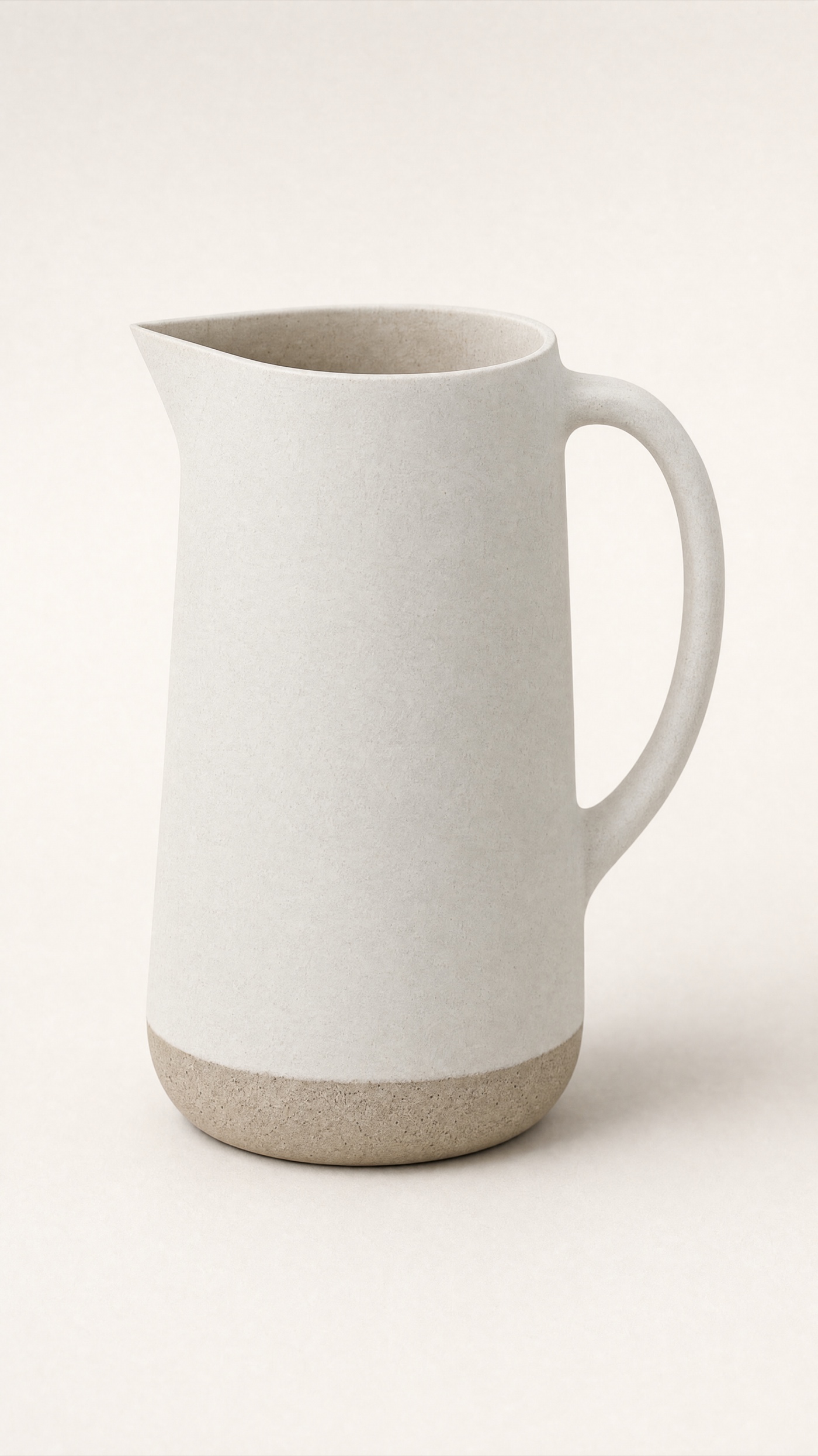 Bevel Pitcher — the full studio frame.