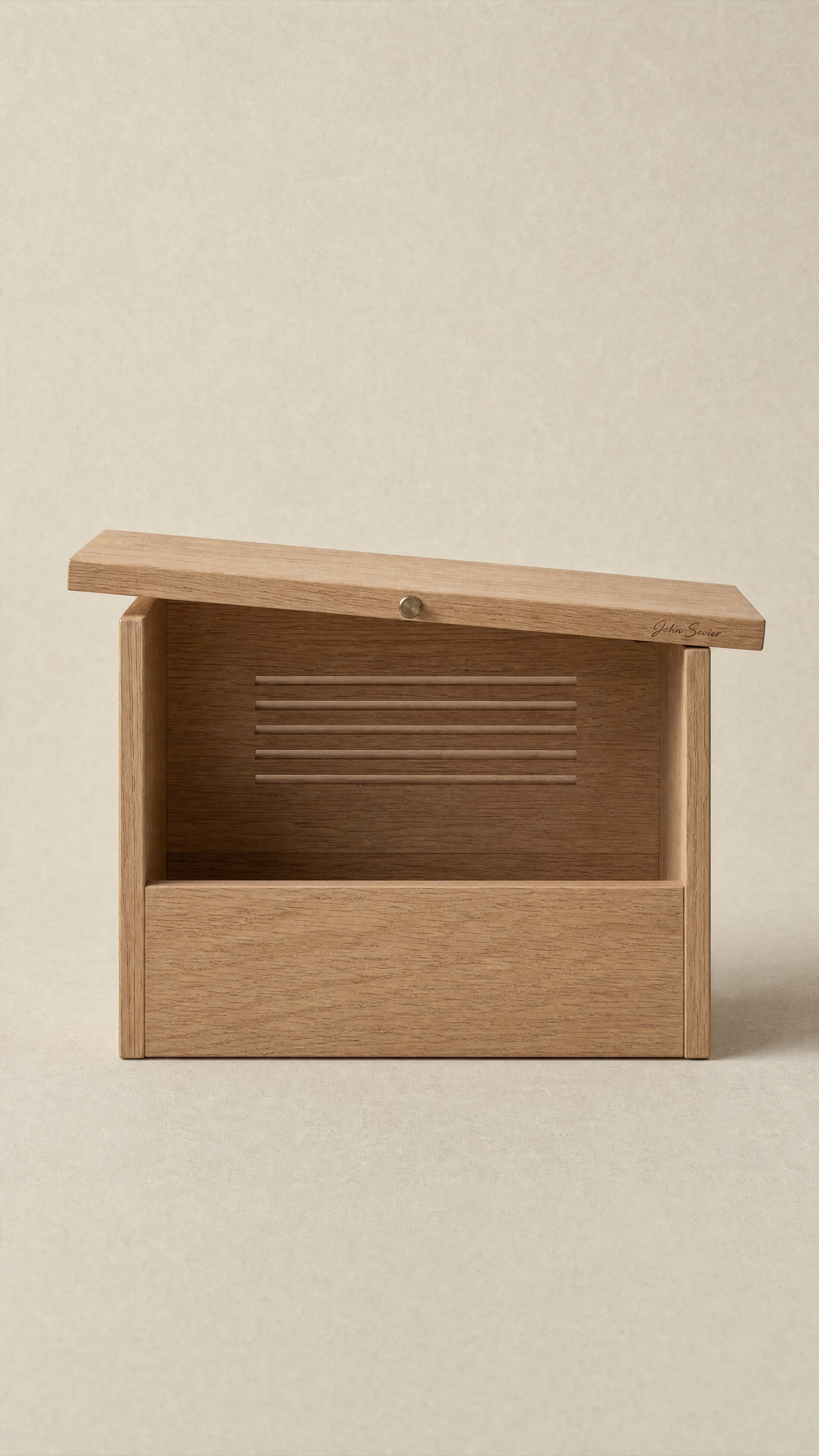 Pivot Bread Bin — the full studio frame.