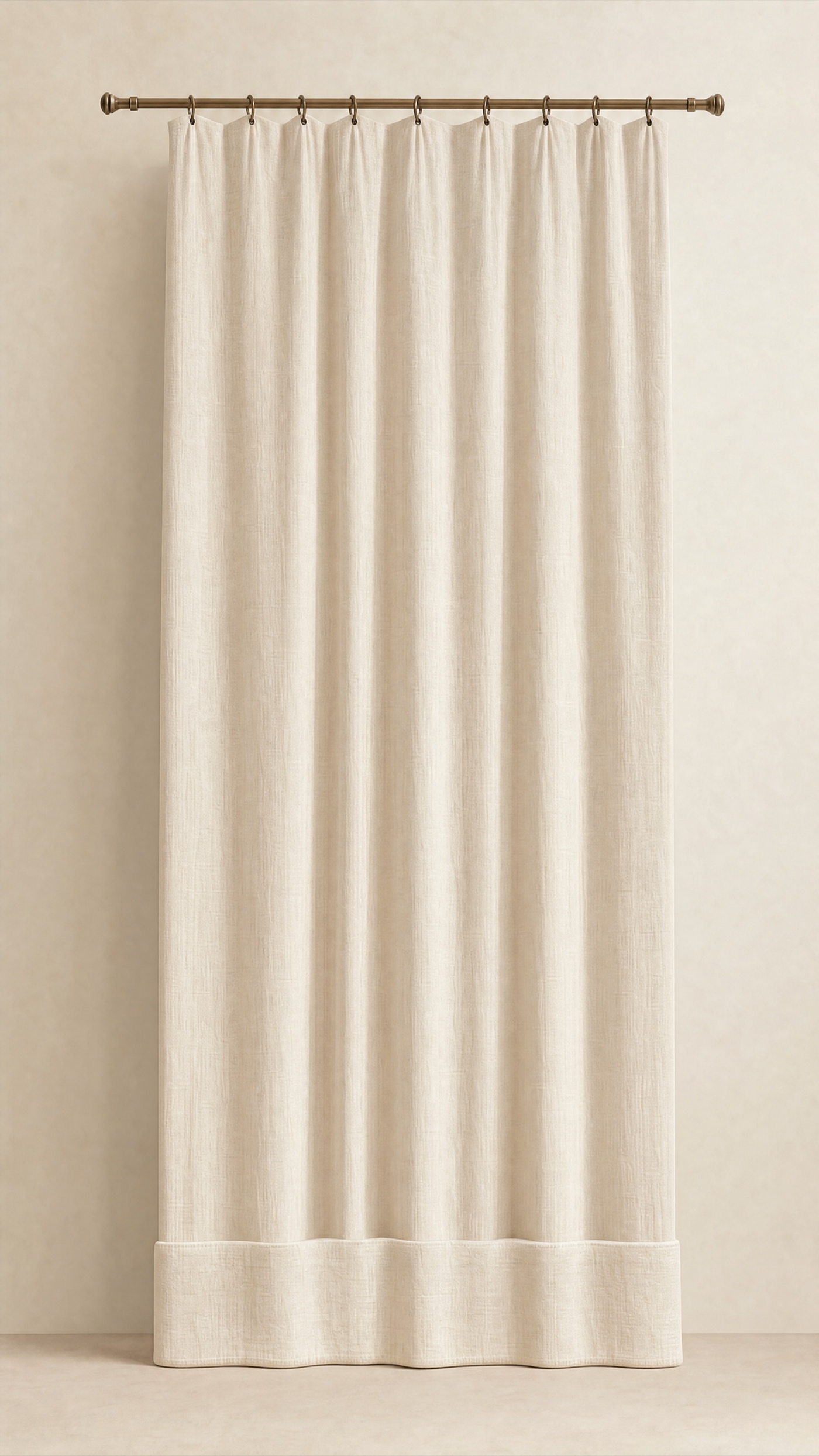 Cuff Drapery — the full studio frame.