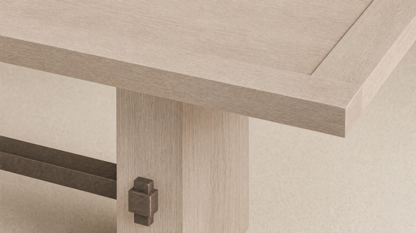 Rim Table — the leg.
