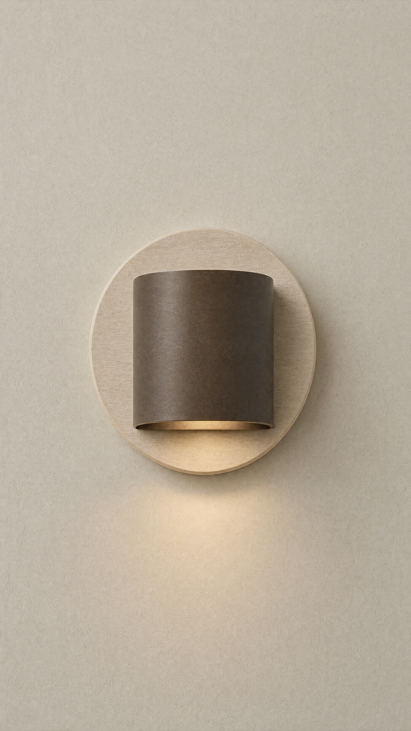 Pad Sconce — the full studio frame.