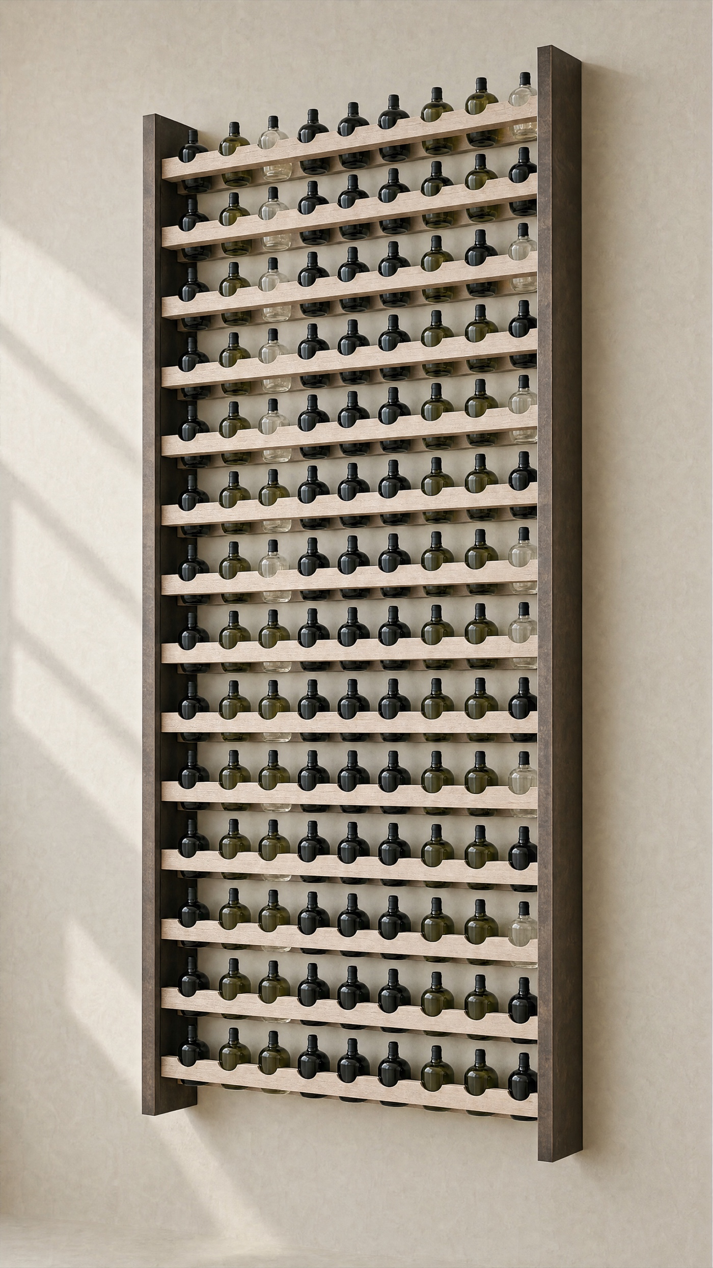 Bin Wall — three-quarter.