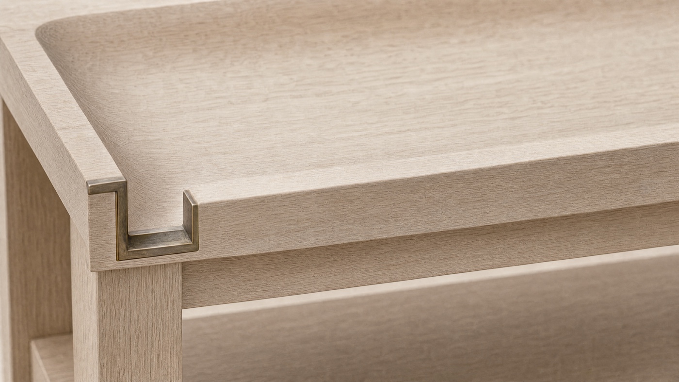 Sluice Bench — the signature.