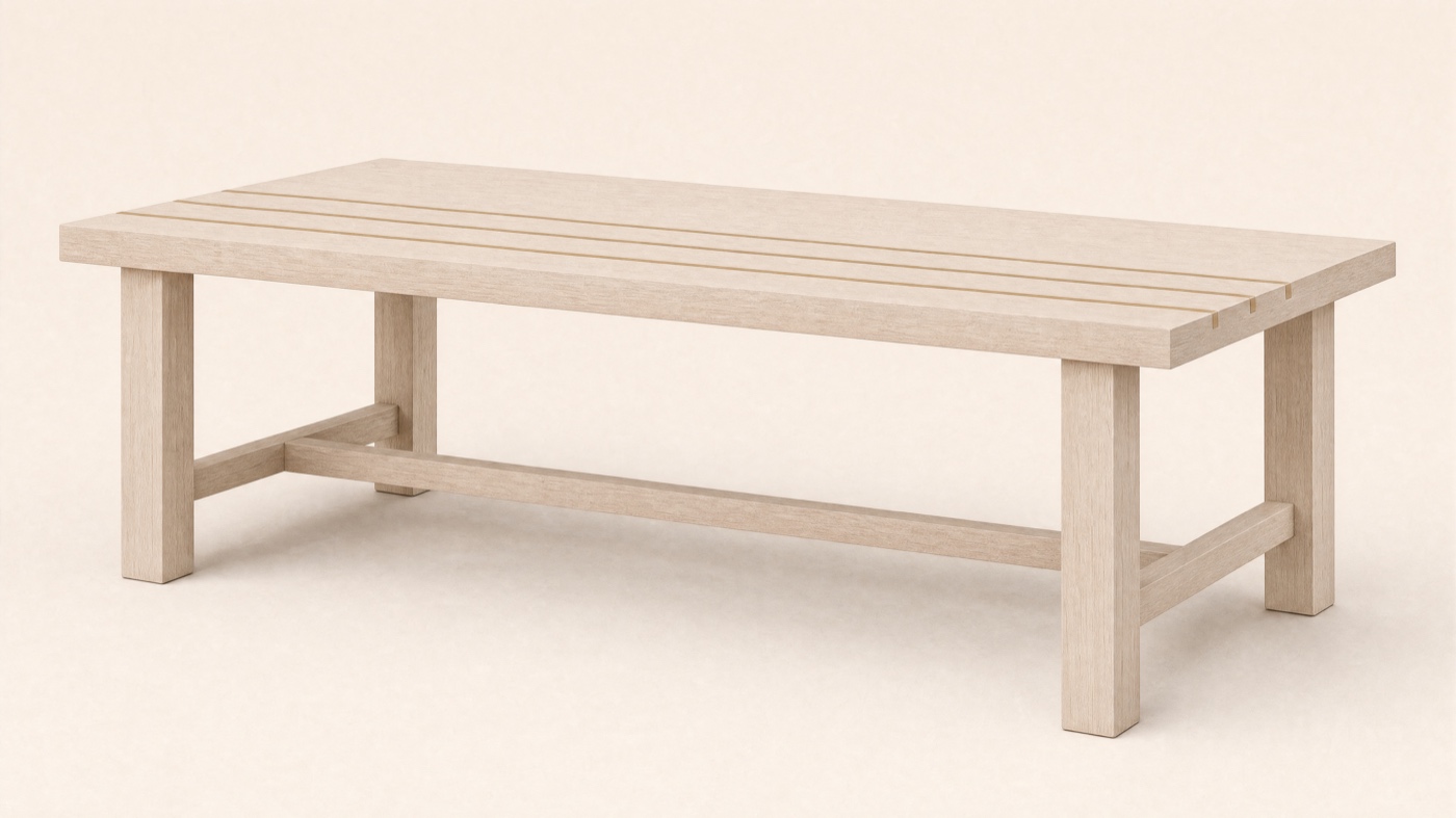 Measure Folding Table — three-quarter.