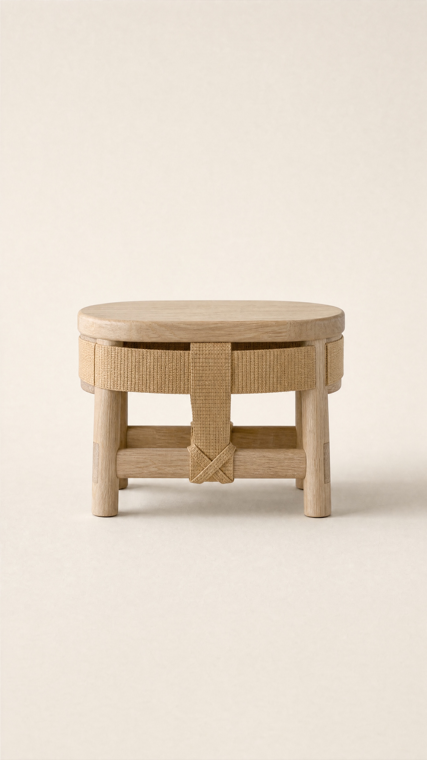 Girth Stool — the full studio frame.