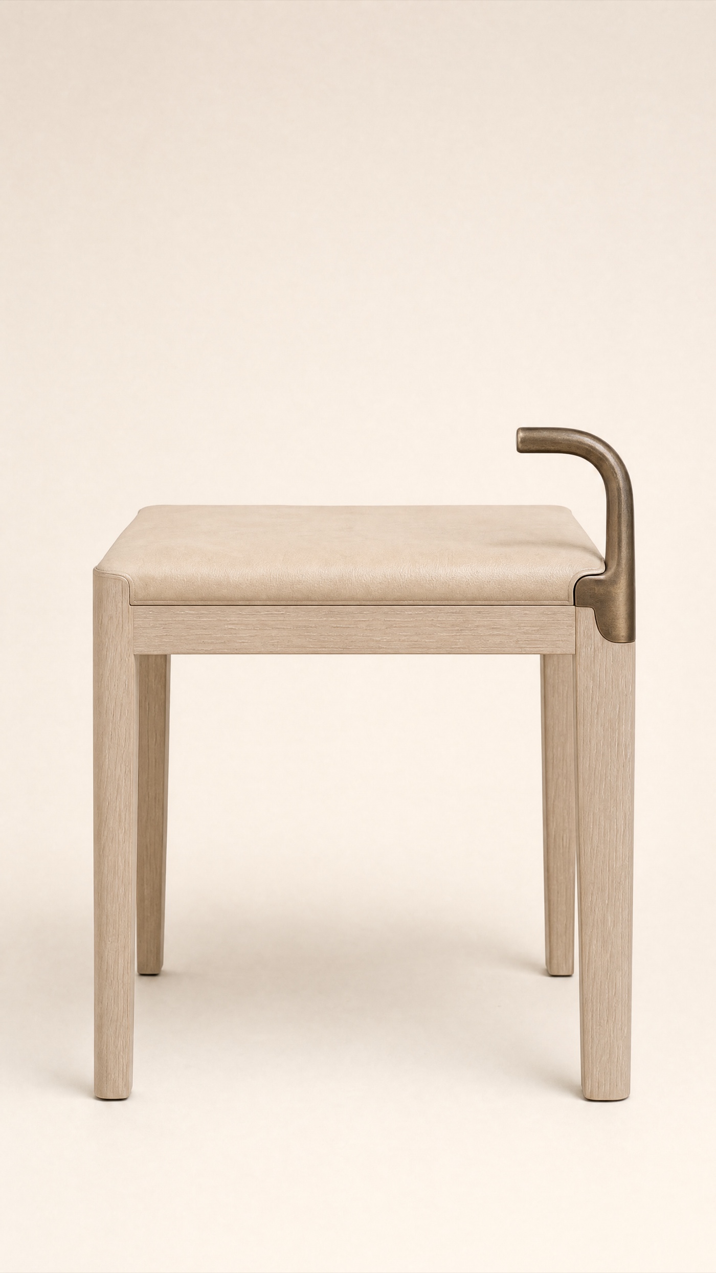 Brace Stool — the full studio frame.