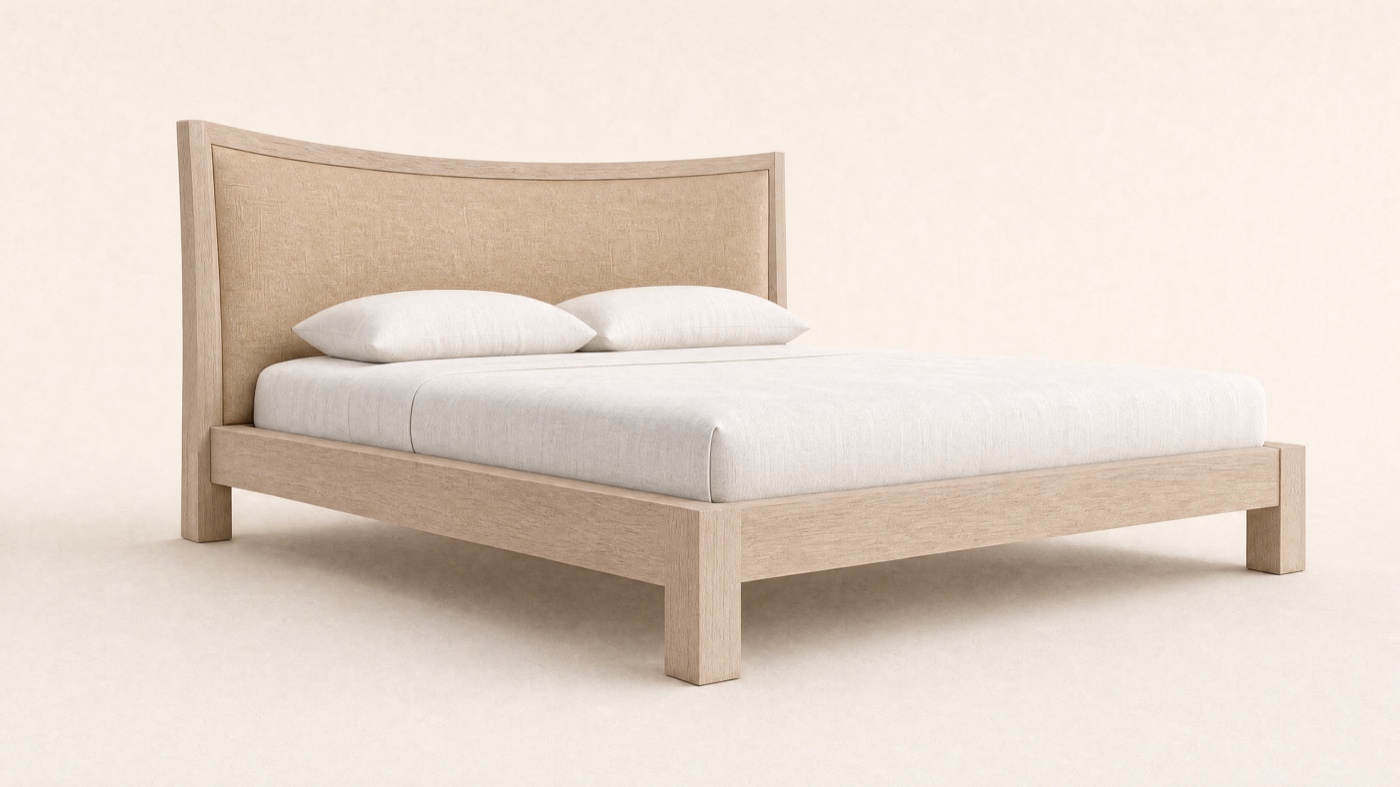 Arc Bed — three-quarter.
