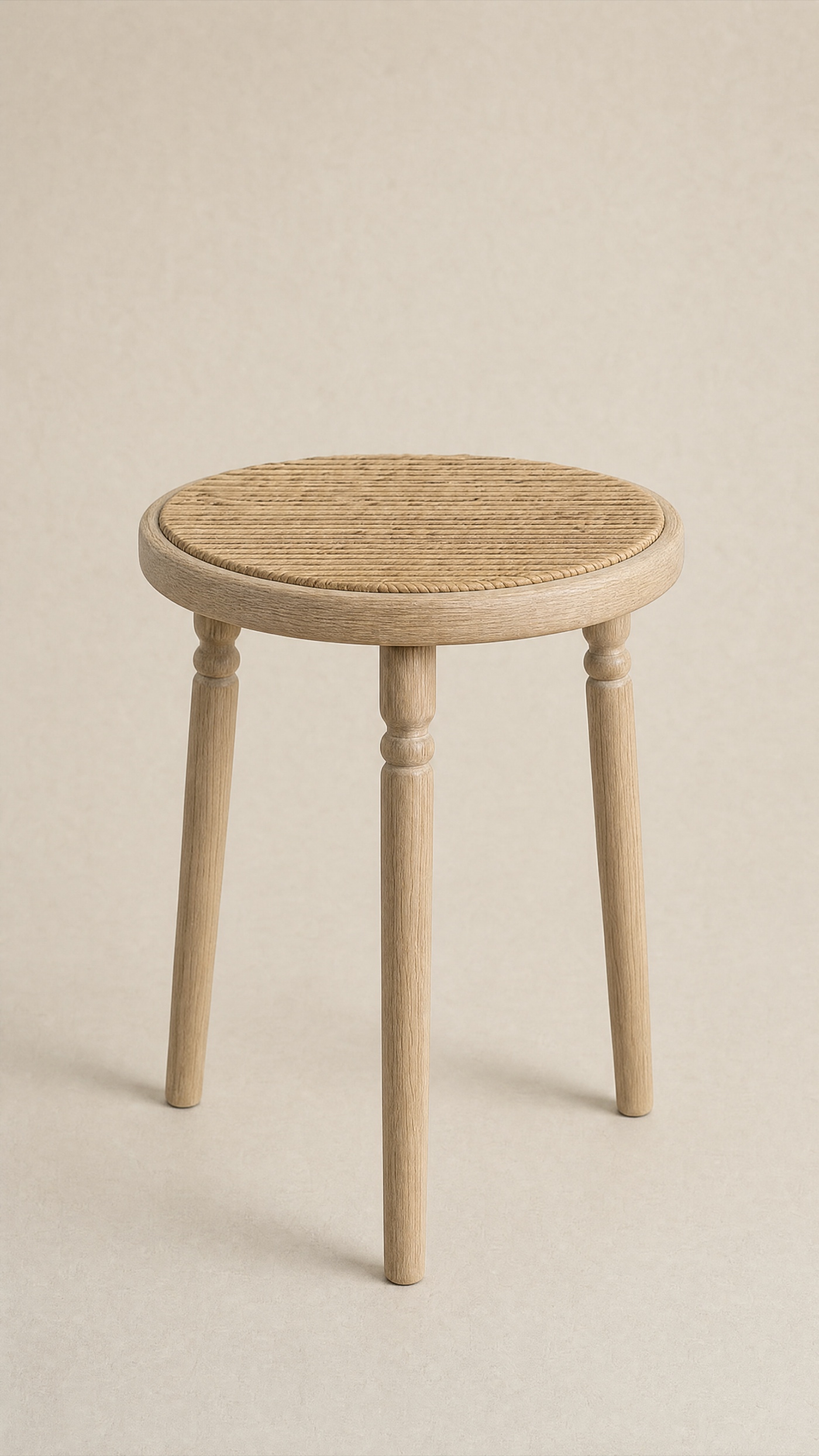 Curve Stool — the full studio frame.