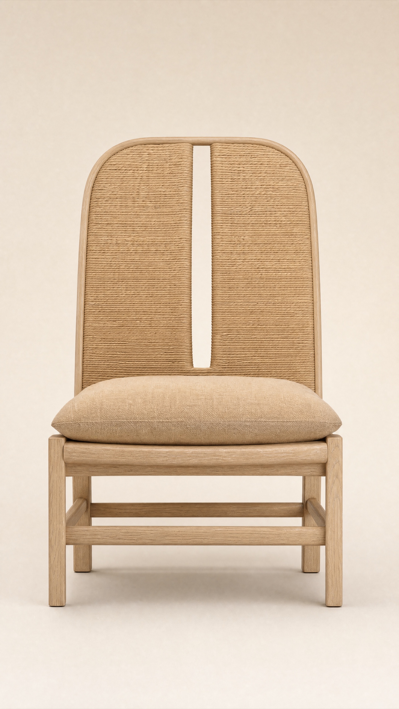 Slot-Back Chair — the full studio frame.