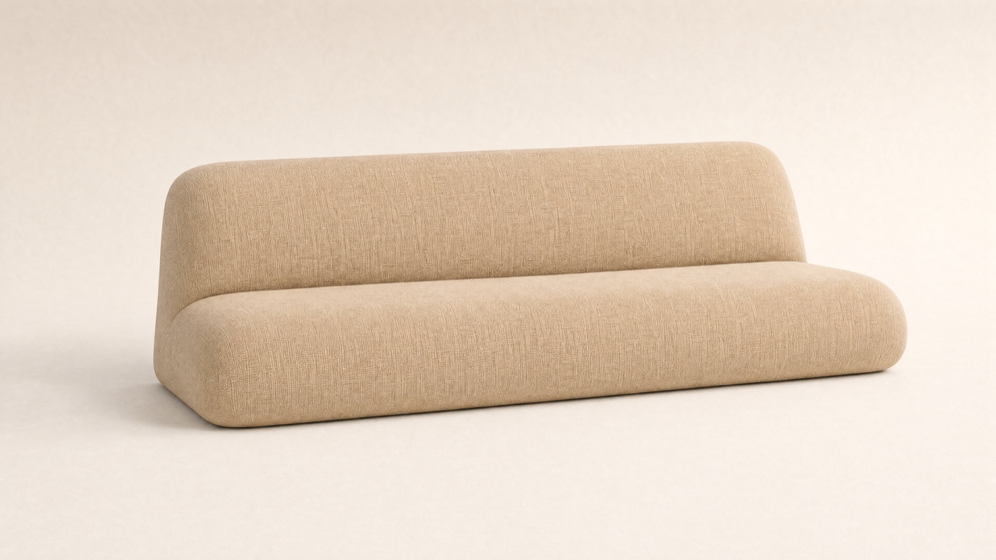 Loft Floor Sofa — three-quarter.