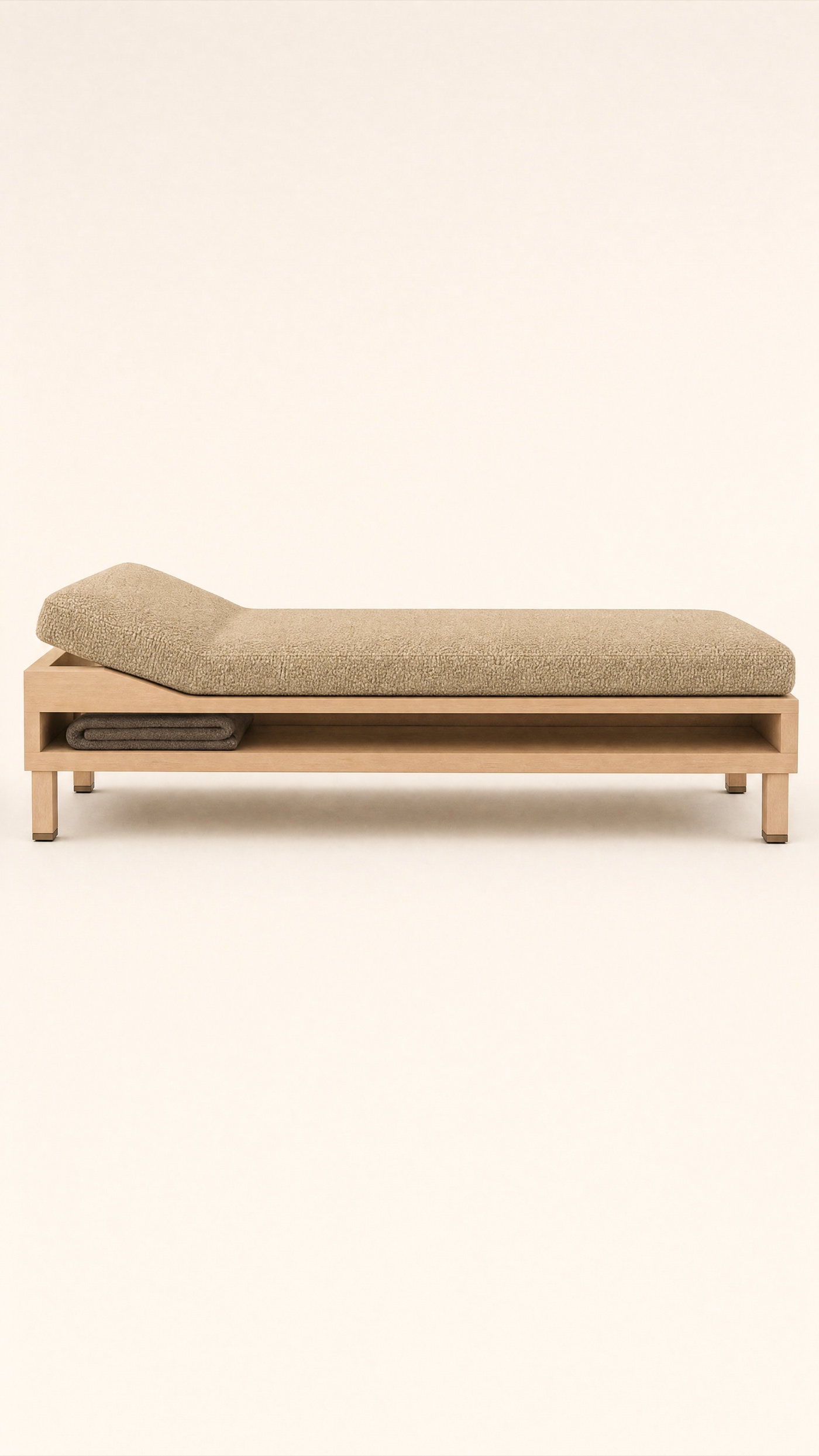 Hollow Lounger — the full studio frame.
