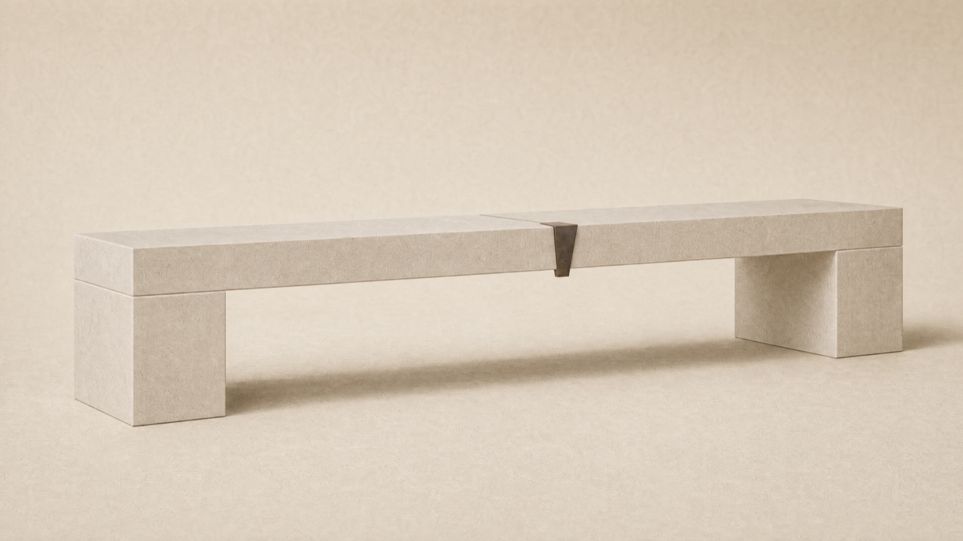Court Bench — three-quarter.