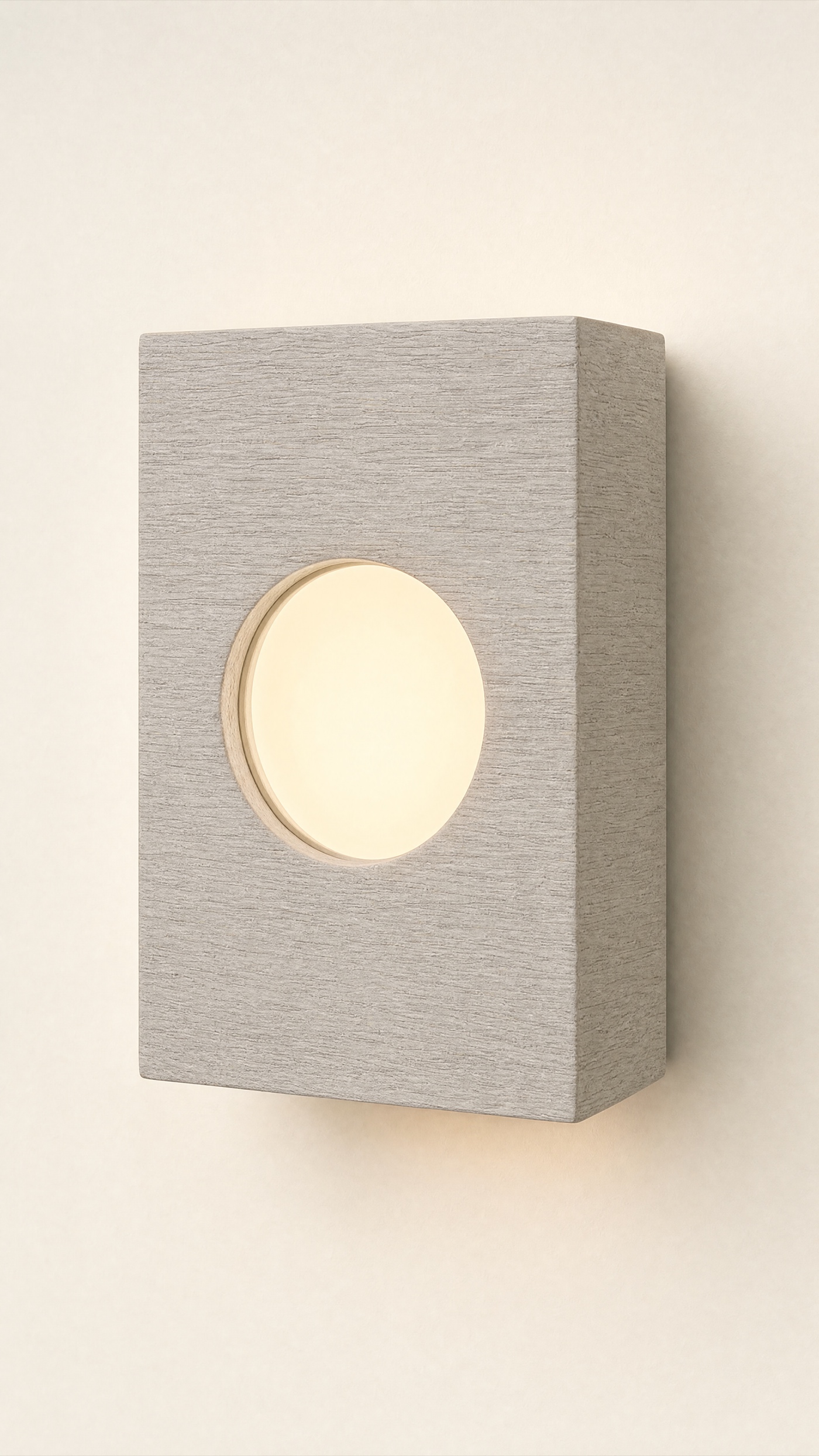 Porthole Sconce — the full studio frame.